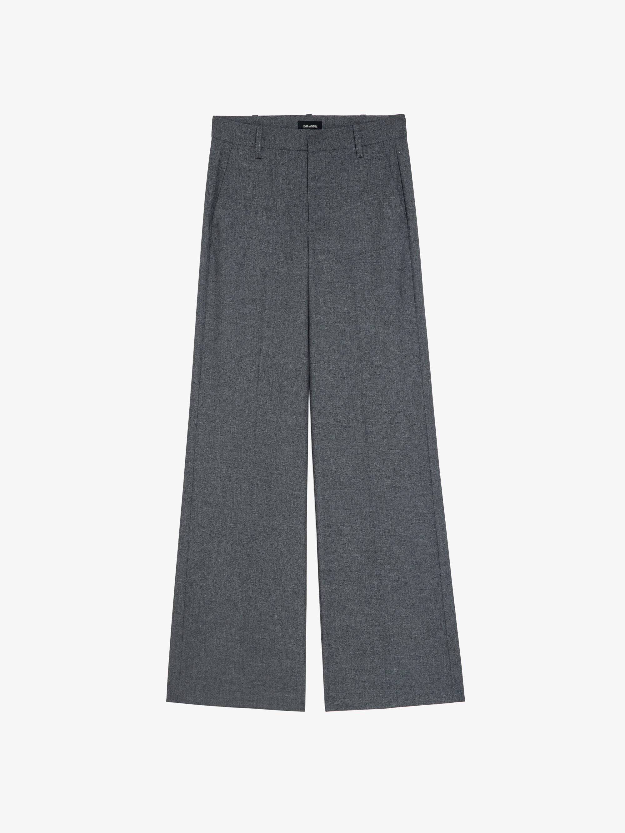 Panol Trousers - Wide straight-cut tailored trousers.